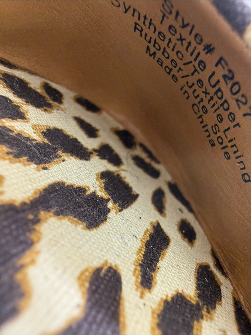 J Crew Factory Seville Leopard Espadrille Wedge Pumps Tan/Brown Women’s 7 - Picture 11 of 13